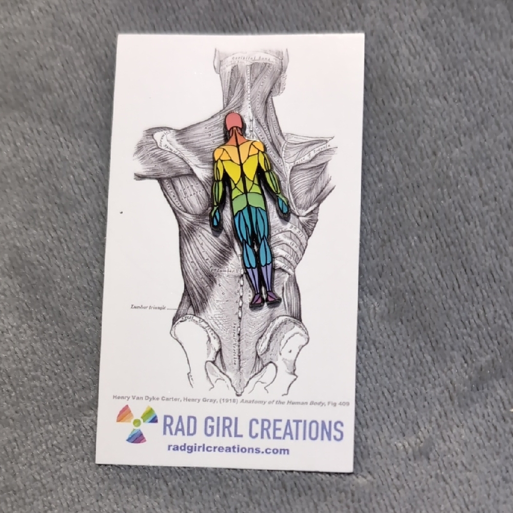 Rad Girl Creations Muscular System Pin